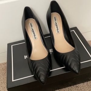 Karl Lagerfeld black heels